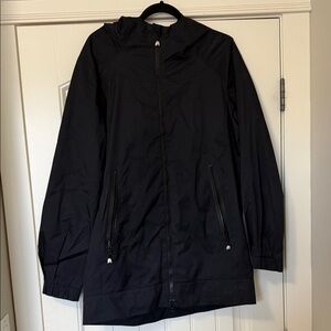 lululemon athletica Black Hooded Lightweight Rain Jacket
